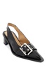 Feminine Buckle Slingback Neckline