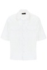 SIMONE ROCHA Scalloped Lace Shirt with Pearl Embellishments for Men