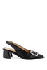 Feminine Buckle Slingback Neckline