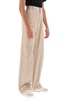 wide-leg cotton cargo trousers