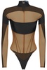 Mugler Long Sleeve Illusion Bodysuit