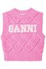 Knitted Logo Vest In Seven