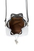 JIMMY CHOO Glamour Silver Mini Bucket Bag with Diamond Detail