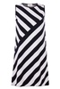 Paula Fine Knit Mini Dress In Black / White