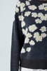 Stella Flower Patterned Pullover In Antracite / Ecru