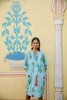 Botanical Tassel Kurta Cotton Persian Blue