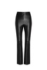 Commando Faux Leather Control Smoothing Flared Legging, Black