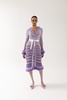 Purple Handmade Knit Cardigan-Dress