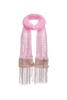 Baby Pink Cashmere Handmade Knit Scarf