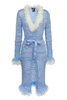 Baby Blue Rose Handmade Knit Dress-Cardigan