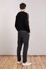 Men's V Neck Sweater In Black