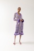 Purple Handmade Knit Cardigan-Dress