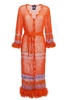 Orange Handmade Crochet Cardigan-Dress