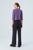 Cashmere Blend Bolero Cardigan - Dark Lilac