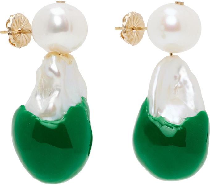 Green Corey Earrings