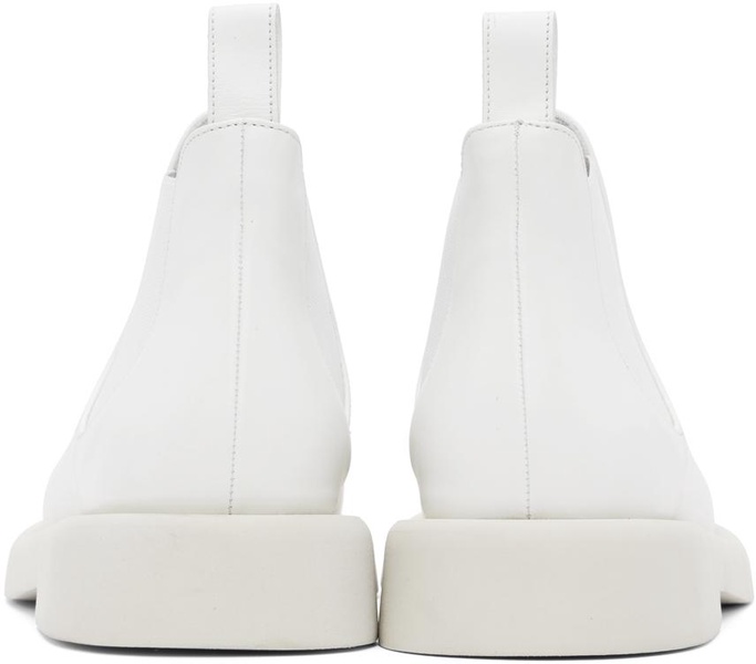 White Gomme Gommello Chelsea Boots