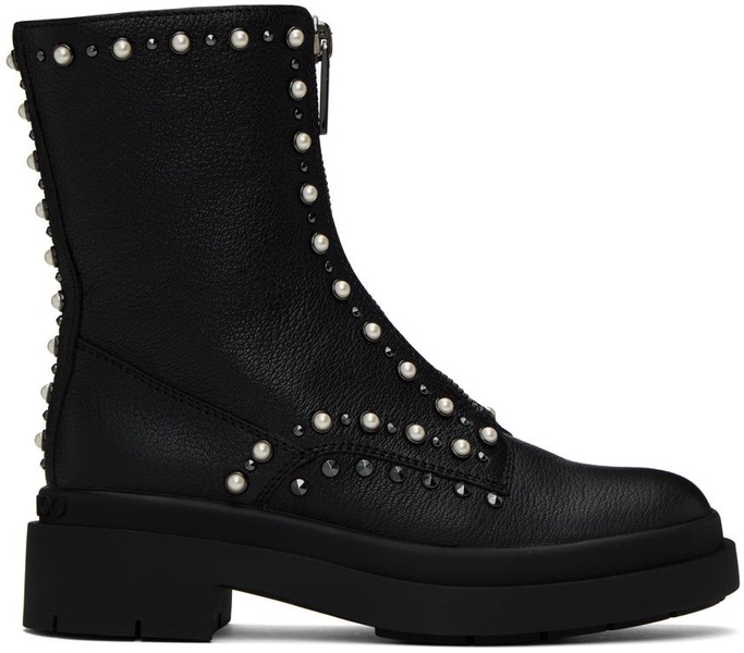 Nola embellished leather ankle boots