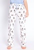 playful prints pant in white