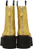 Gold Double Stack Boots