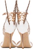 White Evangeline Heeled Sandals