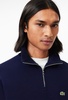 Men's Zip-Up High Neck Interlock Sweatshirt