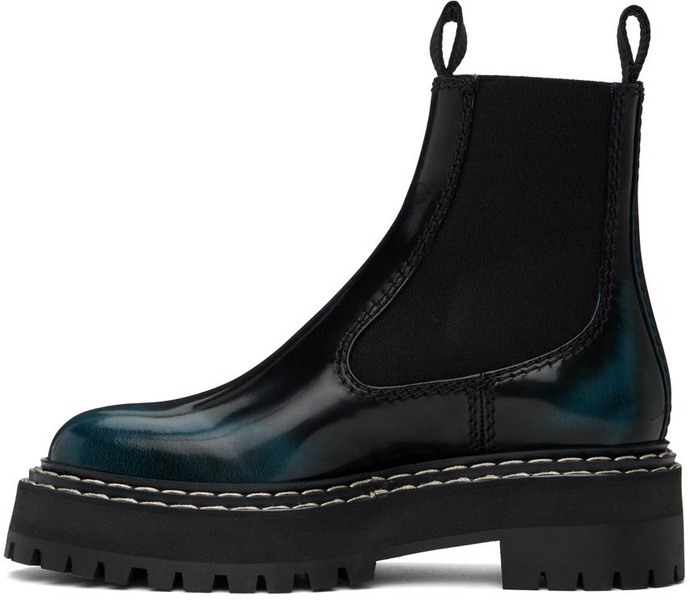 Black Lug Sole Platform Combat Boots