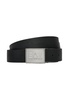 Ea7 Emporio Armani Logo Engraved Buckle Belt