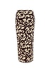 Nanushka Animal Printed Tube Midi Skirt