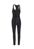 Elisabetta Franchi Logoed Elastic Shiny Jumpsuit