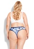 Plus Size Cotton Print Thong