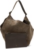 Brown 'The Medium Lotus' Tote