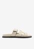 Chypre Sandals in Beige Esquisse Calfskin