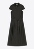 High-Neck Midi Dress