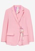 Classic-Lapel Wrap Blazer