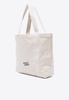 Fox Logo Print Canvas Tote Bag