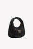 Leather Miu Wander Matelassé Hobo Top Handle Bag