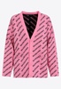 Iconic Style and Design: Balenciaga Silk Wool Intarsia Knit Cardigan