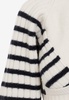 Ribbed Mariniere Cropped Sweater