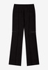 Pin-Tuck Bootcut Zip-Up Pants