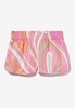 Marmo-Print Silk Mini Shorts