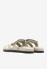 Chypre Sandals in Beige Esquisse Calfskin