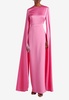 The Adley Crepe Cape Gown