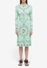 Cyprea Print Marilyn Belted Dress