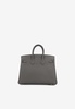 Birkin 25 in Gris Meyer Togo Leather with Gold Hardware