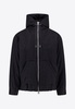 Pinstripe Zip-Up Hooded Jacket