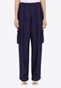 Dries Van Noten Ink Blue Nylon Cargo Trousers Women