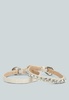 Cosette Diamante Embellished Ankle Strap High Block Heel Sandals In Off White