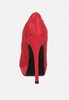 Ballard Red Monogram Satin Stiletto Pumps