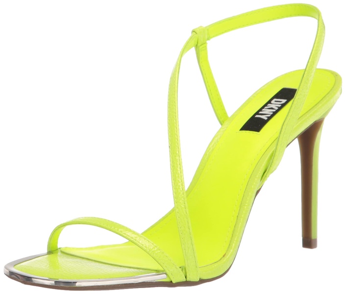 DKNY Women's Open Toe Diaganol Strap Heel Heeled Sandal