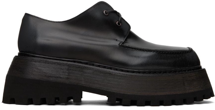 Black Quadrarmato Derbys